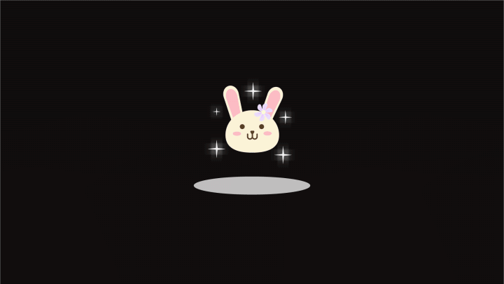 Black bunny loading animation